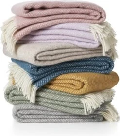 Klippan Yllefabrik Klippan - Plaid - Deken - Preppy - Grey - Grijs - 100% Wol -Klippan Yllefabrik 1057x1200