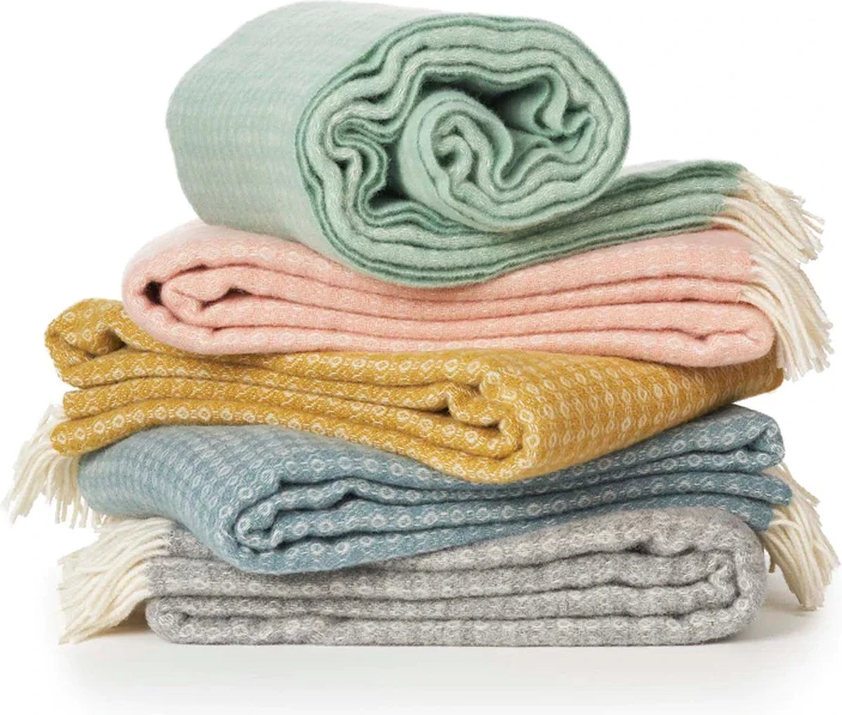 Klippan Yllefabrik Klippan Wollen Plaid Loop- Blue-130x200cm 4 Klippan Yllefabrik Klippan Wollen Plaid Loop- Blue-130x200cm - Afbeelding 2