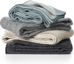 Klippan Yllefabrik Klippan - Peak - Plaid - Grey - Grijs - Wolwit - Zonder Franjes - 60% Merinowol - Eco Wol 7 Klippan Yllefabrik Klippan - Peak - Plaid - Grey - Grijs - Wolwit - Zonder Franjes - 60% Merinowol - Eco Wol -Klippan Yllefabrik 1200x1024