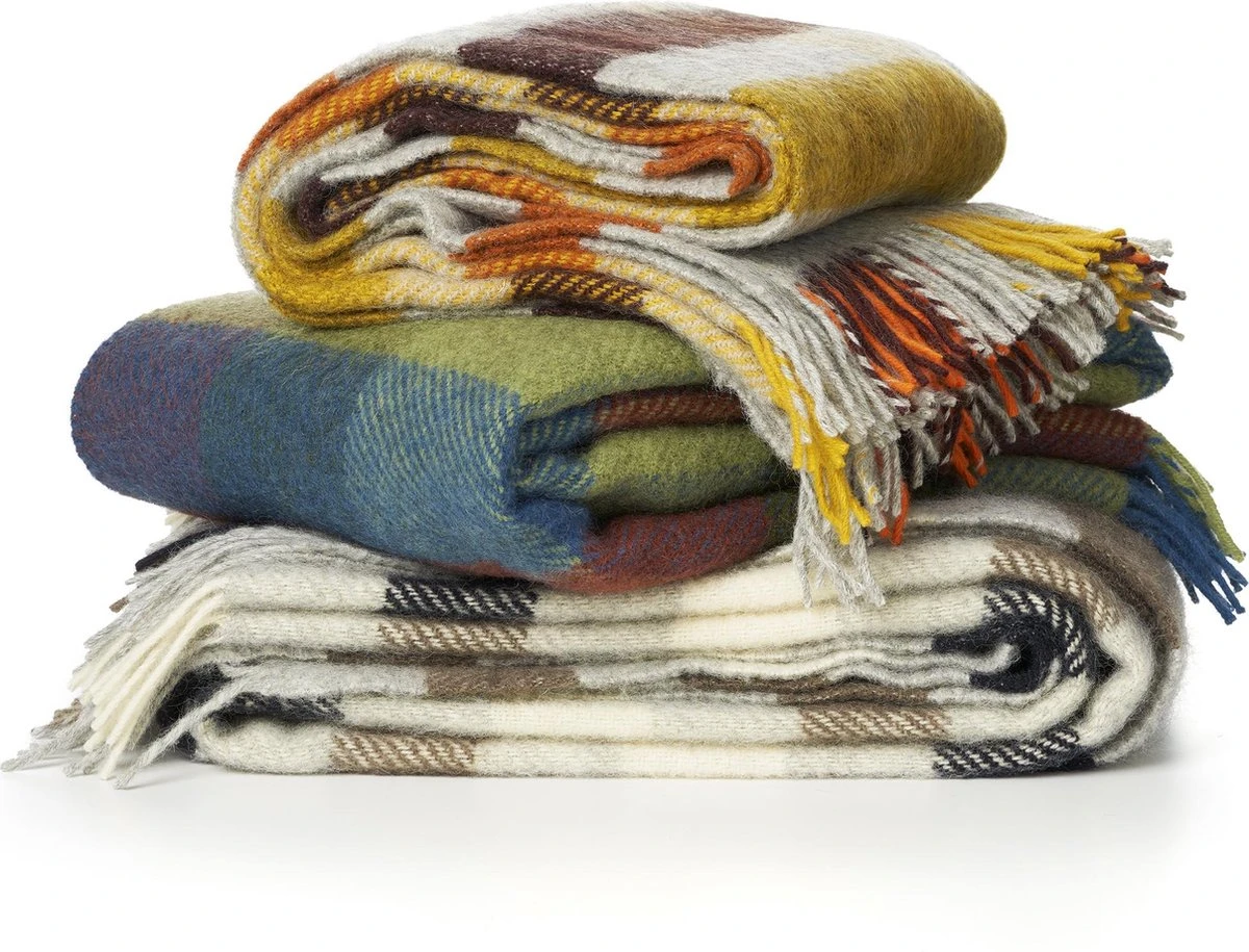 Klippan Yllefabrik Klippan - Plaid - Deken - Gotland Multi Grey - 100% Wol - Schapenwol 5 Klippan Yllefabrik Klippan - Plaid - Deken - Gotland Multi Grey - 100% Wol - Schapenwol - Afbeelding 3