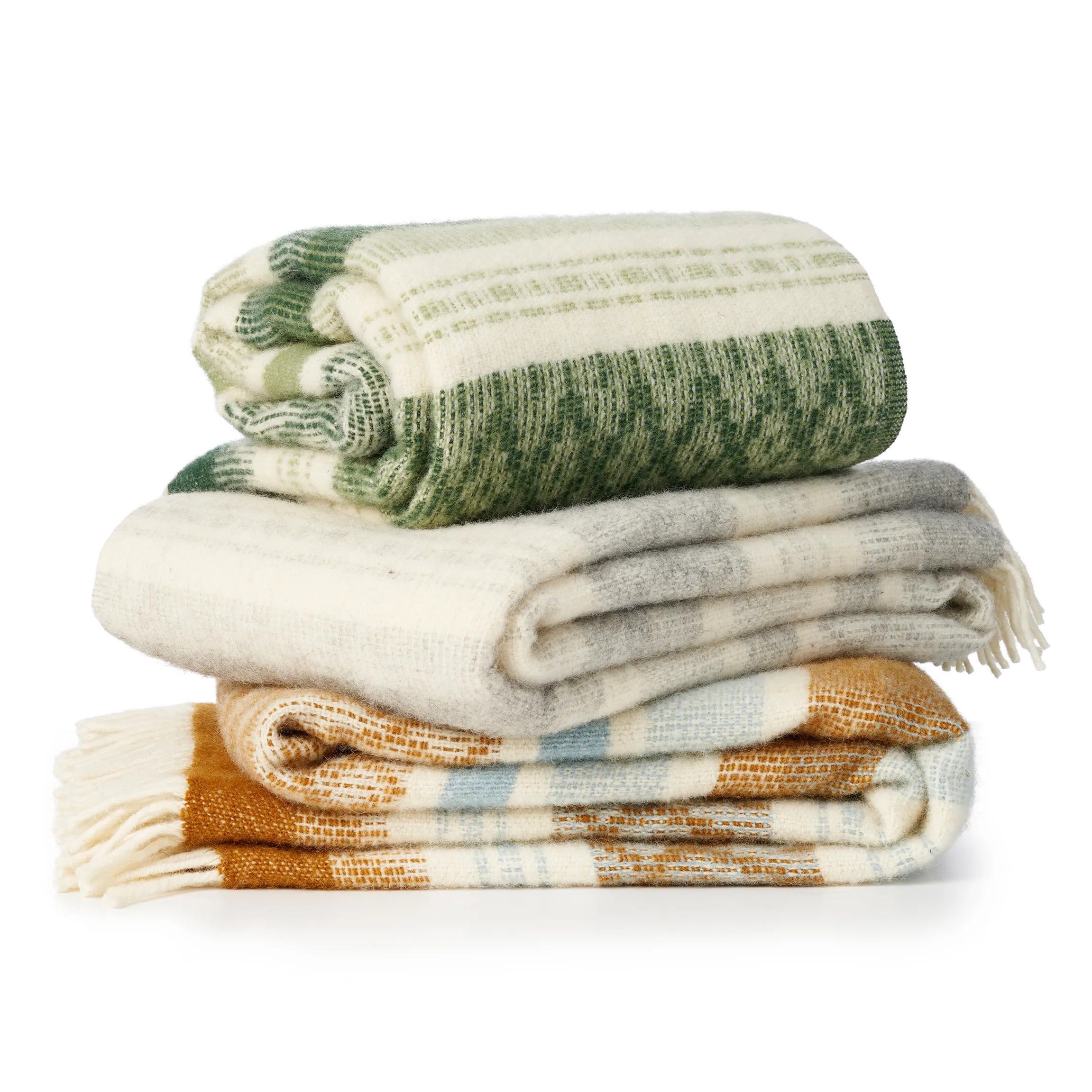 Klippan Yllefabrik Freja Wollen Plaid 4 Klippan Yllefabrik Freja Wollen Plaid - Afbeelding 2