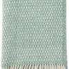 Klippan Yllefabrik Klippan - Knut - Plaid - Deken - Woondeken - Jade - Lichtgroen - Groen - 100% Wol - Wasbaar - Eco Wol