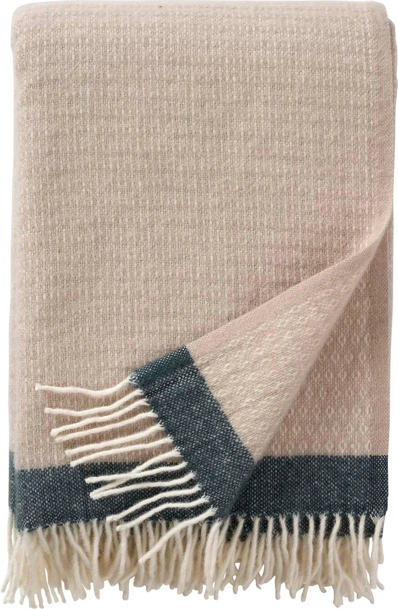 Klippan Yllefabrik Klippan Lamswollen Deken -warm Plaid- Harald Cream - 130cm X 200cm 3 Klippan Yllefabrik Klippan Lamswollen Deken -warm Plaid- Harald Cream - 130cm X 200cm