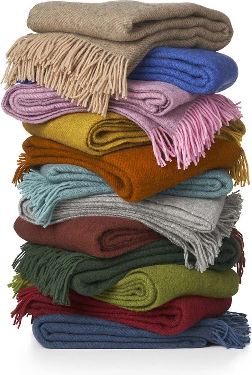 Klippan Yllefabrik Klippan- Gotland- Woondeken - Plaid - Lamswol En Gotland Wol - 130cm X 200cm - Blauw- Infinity Blue 5 Klippan Yllefabrik Klippan- Gotland- Woondeken - Plaid - Lamswol En Gotland Wol - 130cm X 200cm - Blauw- Infinity Blue - Afbeelding 3