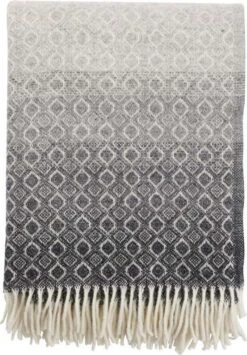 Klippan Yllefabrik Klippan - Plaid - Wol - Havanna - Naturel