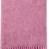 Klippan Yllefabrik Klippan- Gotland- Woondeken - Plaid - 100% Gotland Wol - 130cm X 200cm - Rose - Pink -