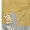 Klippan Yllefabrik Klippan - Harald - Plaid - Yellow Grey - Zachtgeel Grijs Wolwit - 130cm X 200cm - 100% Wol - Ecologisch Geproduceerd - Wollen Deken -Klippan Yllefabrik 854x1200
