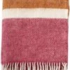 Klippan Yllefabrik Klippan 100% Wollen Plaid - Gotland Stripe Cerise- 130X200cm