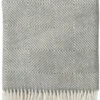 Klippan Yllefabrik Klippan - Gooseye - Green - Plaid - Woondeken - Recycled Wol -Lamswol - 100% Wol - Grijs - 130cm X 200cm -Klippan Yllefabrik 939x1200
