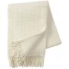Klippan Yllefabrik Twist Wollen Deken 130x200 Cm, Wit -Klippan Yllefabrik klippan yllefabrik twist plaid 130x200 cm 1