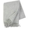 Klippan Yllefabrik Twist Wollen Deken 130x200 Cm, Lichtgrijs